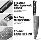 KEEMAKE Damascus Kitchen Knife Set, Elegant Box - Image 5