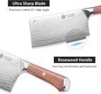 YOTSUBA Cleaver Knife 7 inch Ultra Sharp High Carbon Steel Vegetable Meat - Image 3