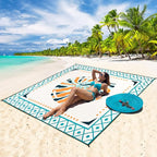 HIHOHO Beach Blanket Waterproof Sandproof Extra Large Beach Mat 79" X - Image 7