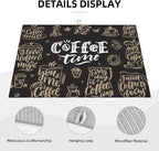 Coffee Time Dish Drying Mat 18x24 Inch, Microfiber Absorbent Fast Dry Mat Large - Image 3