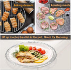 P&P CHEF Round Cooking Rack, Fits Air Fryer/Stockpot/Pressure Cooker/Round Cake - Image 4