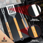 3 piece BBQ Grilling Accessories Set - Image 2