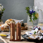 Wooden Salt and Pepper Grinder Set 8 Inch Manual Salt and Pepper Mill - Image 7