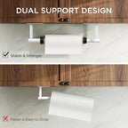 FORIOUS Paper Towel Holder Under Cabinet, Single Hand Operable - Image 8