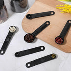 5Pcs Black Measuring Spoons Universal Easy to Read Measuring Cup and Spoon Set - Image 4