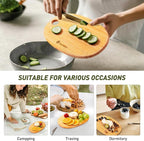 2 Pack Small Bamboo Wood Cutting Board - Image 4