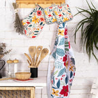 8 Pcs Kitchen Stuff Accessories Include 5 Cute Wooden Spoons & 1 Floral Kitchen - Image 4