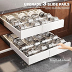 Seinloes 2 Pack Pull Out Cabinet Organizer Expandable Width and Depth, Slide - Image 6
