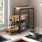 YATINEY Spice Rack, 3-Tier Pull Out Spice Rack Organizer - Image 2