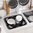 Skeleton Butterfly Dish Drying Mat Black Skull Absorbent Dish Drainer - Image 6