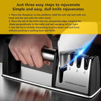 Knife Sharpeners, 4 in 1 Professional Chef's Kitchen Knife Accessories - Image 7