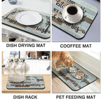Dish Drying Mat for Kitchen Counter 2 Pack - Image 6