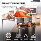 LOLYKITCH 5 Quart Stainless Steel Steamer Pot - Image 3