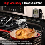 TempPro TP16 Large LCD Digital Cooking Food Meat Thermometer - Image 2