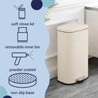 happimess HPM1011I Curtis 8-Gallon Step-Open Trash Can, Fingerprint Resistant - Image 3