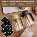 SWEET VIEW 2PCS Oil Sprayer for Cooking, 16oz/470ml Glass Oil Dispenser/Pour - Image 7