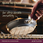 Anolon Accolade Forged Hard Anodized Nonstick Frying Pans/Skillet Set, 8 Inch - Image 4