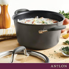 Anolon Advanced Home Hard-Anodized Nonstick Tapered Sauce Pan/Saucepot - Image 8
