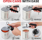 Zulay Kitchen Heavy Duty Stainless Steel Manual Can Opener – Ergonomic Soft - Image 6