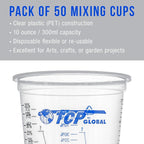 TCP Global 10 oz. Graduated Plastic Mixing Cups - Image 4