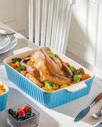 MALACASA 4.4 QT Baking Dish, 9x13 Large Casserole Dish - Image 8