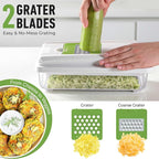 Mueller Vegetable Chopper, Mandoline Slicer, Food Veggie Chopper, Cheese Grater - Image 6