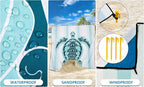 HIHOHO Beach Blanket Waterproof Sandproof Extra Large Beach Mat 79" X - Image 3