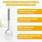 E-far 6-Piece Cooking Utensils Set, Stainless Steel Kitchen Utensils, Metal - Image 7