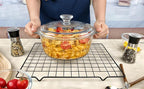 Round Glass Casserole Baking Dish - Image 7