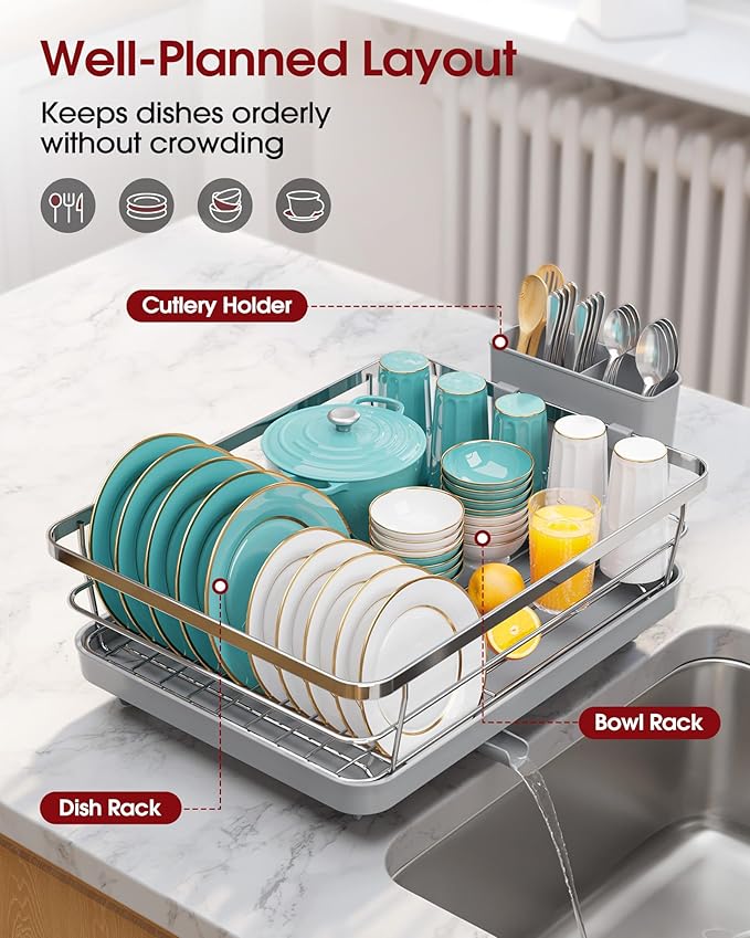 Sakugi Stainless Steel Dish Drying Rack - Image 3