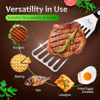 MIU Fish Spatula Stainless Steel, Polished Metal, Corrosion Resistant, Kitchen - Image 2