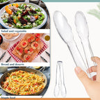 Tessco for you 25 Pcs Plastic Tongs for Serving Bulk, 9 Inch Plastic Disposable - Image 4