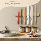 CAROTE Knife Set, 12 Pieces Kitchen Knife Set, 6 Stainless Steel Knives - Image 7
