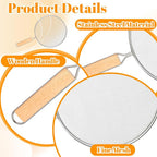 8.3Inch Grease Splatter Screen, Stainless Steel Grease Splatters Guard - Image 3