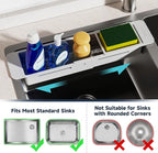 NiHome Extendable Over Sink Kitchen Organizer, Small Telescopic Brush Storage - Image 4
