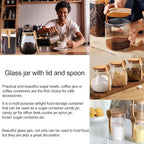 CNWSGEM Sugar Bowls Sugar Container 25.36 FL OZ Glass Coffee Canister Airtight - Image 3