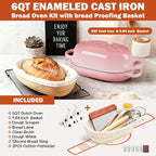 Enameled Cast Iron Sourdough Bread Oven, Dutch Oven - Image 4