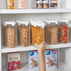 Vtopmart Cereal Containers Set, Plastic Organizer Dispenser - Image 5