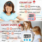Timer for Kids Teachers Digital Kitchen Timers for Cooking Large Magnetic - Image 6