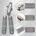 Manual Can Opener with Magnet, Heavy Duty Hand Can and Bottle Opener with - Image 2