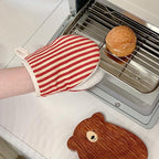 Mini Oven Mitts, Kitchen Oven Gloves Kitchen Mittens 500 Degrees Heat Resistant - Image 7