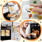 Jingmore 6 Pcs Kitchen Decor Set Accessorie Farmhouse Kitchen Towels Pot - Image 4