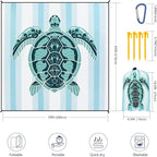 HIHOHO Beach Blanket Waterproof Sandproof Extra Large Beach Mat 79" X - Image 2