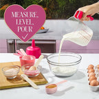 Paris Hilton 9-Piece Measuring Set, Durable Plastic Measuring Cups and Spoons - Image 3