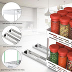 Pull Out Spice Rack Organizer for Cabinet, 2 Pack Widen Slide Out Spice Racks - Image 6