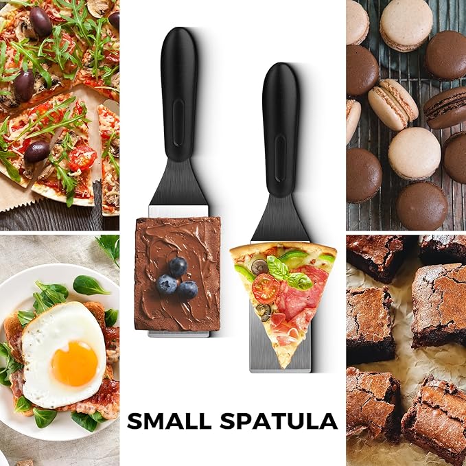 Small Spatula 2 Pieces, Mini Serving Spatula - Image 3