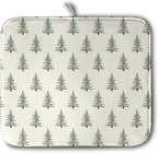 Christmas Tree Dish Drying Mat Winter Xmas Holiday Drying Mats Microfiber by Kwlegh