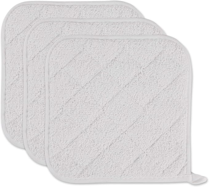DII Basic Terry Collection Quilted 100% Cotton, 3 Piece by DII