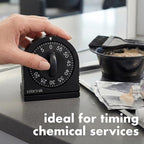 60 Minute Wind Up Timer, Visual Mechanical Timer, from 0 to 60 Minutes - Image 4