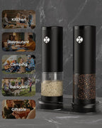 Electric Salt and Pepper Grinder Set, Automatic Battery Salt and Pepper - Image 7
